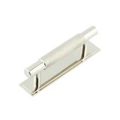 HOX-2050PN-6050PN Frelan Hardware Hoxton Taplow Cabinet Handle 96mm on Stepped Backplate Polished Nickel