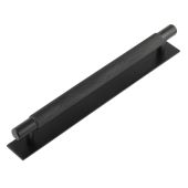 HOX-2060MB-5060MB Frelan Hardware Hoxton Taplow Cabinet Handle 224mm on Plain Backplate Matt Black