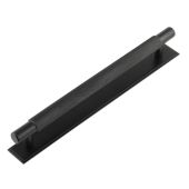 HOX-2060MB-6060MB Frelan Hardware Hoxton Taplow Cabinet Handle 224mm on Stepped Backplate Matt Black