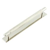 HOX-2060PN-5060PN Frelan Hardware Hoxton Taplow Cabinet Handle 224mm on Plain Backplate Polished Nickel