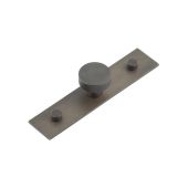 HOX-230DB-5090DB Frelan Hardware Hoxton Thaxted Cupboard Knob 30mm on Plain Backplate Dark Bronze