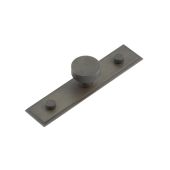 HOX-230DB-6090DB Frelan Hardware Hoxton Thaxted Cupboard Knob 30mm on Stepped Backplate Dark Bronze