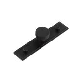 HOX-230MB-6090MB Frelan Hardware Hoxton Thaxted Cupboard Knob 30mm on Stepped Backplate Matt Black