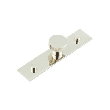 Click Here To Enlarge This Photo Of HOX-230PN-5090PN Frelan Hardware Hoxton Thaxted Cupboard Knob 30mm on Plain Backplate Polished Nickel