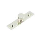 HOX-230PN-6090PN Frelan Hardware Hoxton Thaxted Cupboard Knob 30mm on Stepped Backplate Polished Nickel