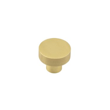 Click Here To Enlarge This Photo Of HOX230SB Frelan Hardware Hoxton Thaxted Cupboard Knob 30mm Satin Brass