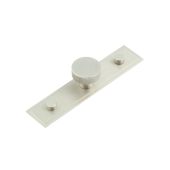 HOX-230SN-6090SN Frelan Hardware Hoxton Thaxted Cupboard Knob 30mm on Stepped Backplate Satin Nickel