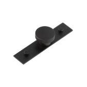 HOX-240MB-5090MB Frelan Hardware Hoxton Thaxted Cupboard Knob 40mm on Plain Backplate Matt Black