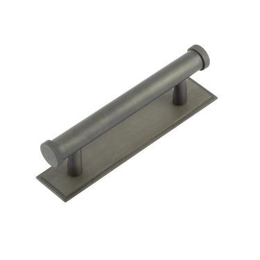 Click Here To Enlarge This Photo Of HOX-250DB-6050DB Frelan Hardware Hoxton Thaxted Cabinet Handle 96mm on Stepped Backplate Dark Bronze