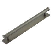 HOX-260DB-5060DB Frelan Hardware Hoxton Thaxted Cabinet Handle 224mm on Plain Backplate Dark Bronze