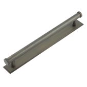 HOX-260DB-6060DB Frelan Hardware Hoxton Thaxted Cabinet Handle 224mm on Stepped Backplate Dark Bronze