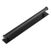 HOX-260MB-5060MB Frelan Hardware Hoxton Thaxted Cabinet Handle 224mm on Plain Backplate Matt Black