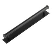 HOX-260MB-6060MB Frelan Hardware Hoxton Thaxted Cabinet Handle 224mm on Stepped Backplate Matt Black
