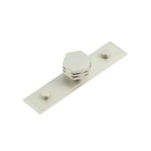 HOX-330SN-6090SN Frelan Hardware Hoxton Nile Cupboard Knob 30mm on Stepped Backplate Satin Nickel