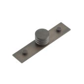 HOX-430DB-5090DB Frelan Hardware Hoxton Sturt Cupboard Knob 30mm on Plain Backplate Dark Bronze