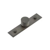 HOX-430DB-6090DB Frelan Hardware Hoxton Sturt Cupboard Knob 30mm on Stepped Backplate Dark Bronze