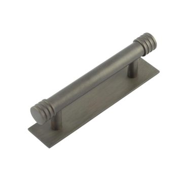 Click Here To Enlarge This Photo Of HOX-450DB-5050DB Frelan Hardware Hoxton Sturt Cabinet Handle 96mm on Plain Backplate Backplate Dark Bronze