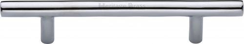 Click Here To Enlarge This Photo Of C0361 101-PC Heritage Brass Cabinet Pull Bar Design 101mm ctc Polished Chrome Finish
