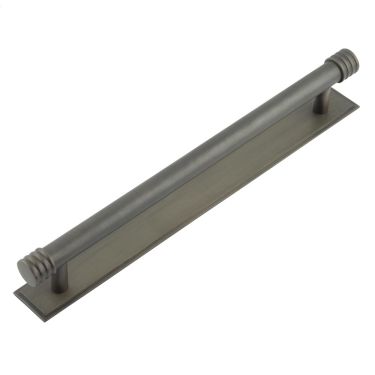 Click Here To Enlarge This Photo Of HOX-460DB-6060DB Frelan Hardware Hoxton Sturt Cabinet Handle 224mm on Stepped Backplate Backplate Dark Bronze