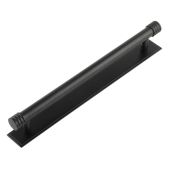 HOX-460MB-6060MB Frelan Hardware Hoxton Sturt Cabinet Handle 224mm on Stepped Backplate Backplate Matt Black