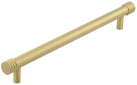 HOX460SB Frelan Hardware Hoxton Sturt Cabinet Handle 224mm Satin Brass