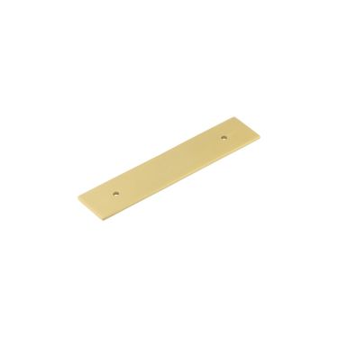 Click Here To Enlarge This Photo Of HOX5050SB Frelan Hardware Hoxton Fanshaw Backplates for Cabinet Handle 140x30mm Satin Brass