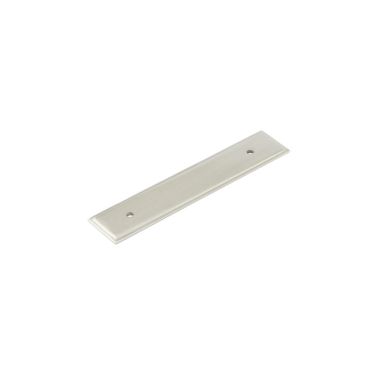 Click Here To Enlarge This Photo Of HOX6050SN Frelan Hardware Hoxton Rushton Backplate for Cupboard Knob 140x30mm Satin Nickel