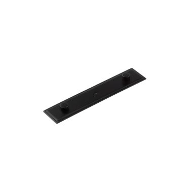 Click Here To Enlarge This Photo Of HOX6090MB Frelan Hardware Hoxton Rushton Backplate for Cupboard Knob 140x30mm Matt Black