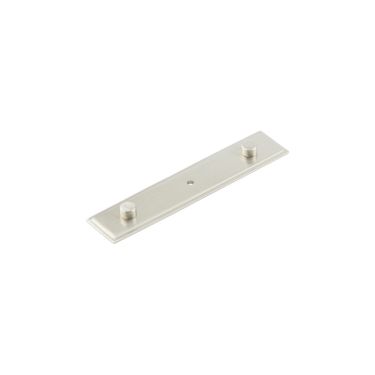 Click Here To Enlarge This Photo Of HOX6090SN Frelan Hardware Hoxton Rushton Backplate for Cupboard Knob 140x30mm Satin Nickel