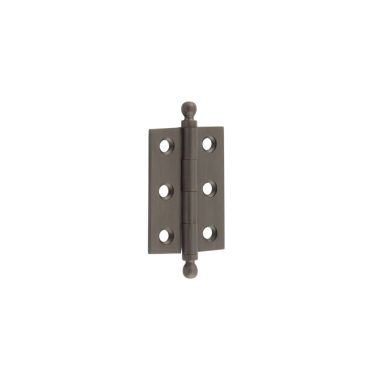 Click Here To Enlarge This Photo Of HOX800DB Frelan Hardware Hoxton Brass Finial Hinges 50x35mm Dark Bronze