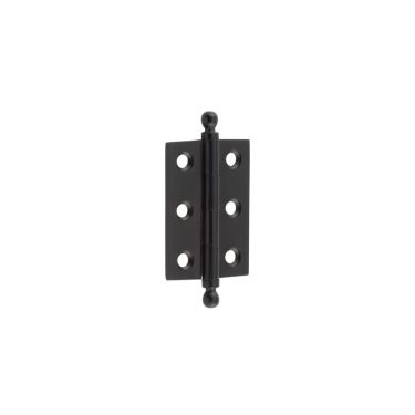 Click Here To Enlarge This Photo Of HOX800MB Frelan Hardware Hoxton Brass Finial Hinges 50x35mm Matt Black