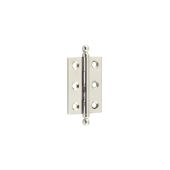 HOX800PN Frelan Hardware Hoxton Brass Finial Hinges 50x35mm Polished Nickel