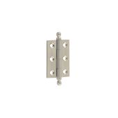 HOX800SN Frelan Hardware Hoxton Brass Finial Hinges 50x35mm Satin Nickel