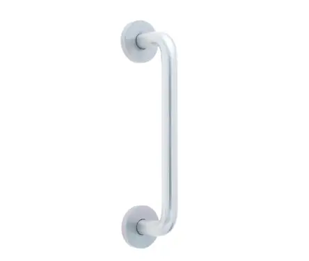 Click Here To Enlarge This Photo Of J1057 Frelan Hardware Jedo 305mm x 19mm D Shape Pull Handle Rose Fixing Satin Anodised Aluminium