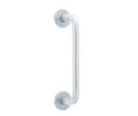 J1057 Frelan Hardware Jedo 305mm x 19mm D Shape Pull Handle Rose Fixing Satin Anodised Aluminium
