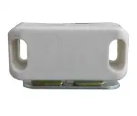 J1412A Frelan Hardware Jedo Magnetic Catch 42x18mm White