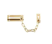 J3001PB Frelan Hardware Jedo Security Door Chain 200mm Polished Brass