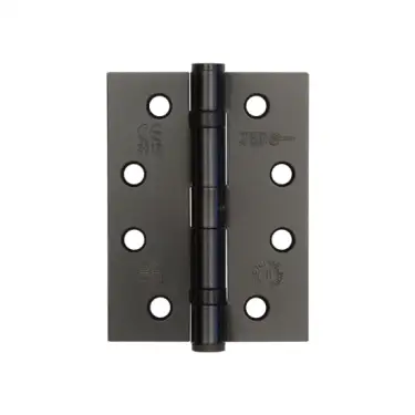 Click Here To Enlarge This Photo Of J8500BL Frelan Hardware Jedo Grade 11 &lpar;Mild Steel&rpar; Ball Bearing Hinges 102mm x 76mm x 3mm - Matt Black