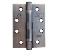 J8500BR Frelan Hardware Jedo Grade 11 (Mild Steel) Ball Bearing Hinges 102mm x 76mm x 3mm Bronze