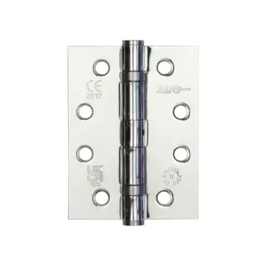 Click Here To Enlarge This Photo Of J8500PC Frelan Hardware Jedo Grade 11 &lpar;Mild Steel&rpar; Ball Bearing Hinges 102mm x 76mm x 3mm Polished Chrome