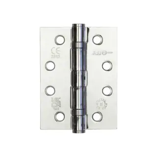 J8500PC Frelan Hardware Jedo Grade 11 &lpar;Mild Steel&rpar; Ball Bearing Hinges 102mm x 76mm x 3mm Polished Chrome