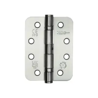 J8500RSC Frelan Hardware Jedo Grade 11 &lpar;Mild Steel&rpar; Radius Ball Bearing Hinges 102mm x 76mm x 3mm Satin Chrome