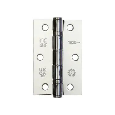 Click Here To Enlarge This Photo Of J8501PC Frelan Hardware Jedo Steel Ball Bearing Hinges 89mm x 58mm x 2mm Polished Chrome