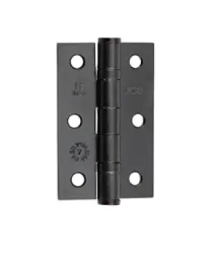 Click Here To Enlarge This Photo Of J8502BL Frelan Hardware Jedo Grade 7 (Mild Steel) Ball Bearing Hinges 76mm x 50mm x 2mm Matt Black