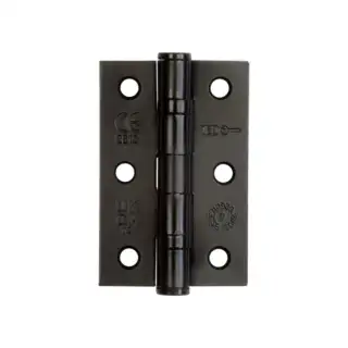 J8502BL Frelan Hardware Jedo Grade 7 &lpar;Mild Steel&rpar; Ball Bearing Hinges 76mm x 50mm x 2mm Matt Black