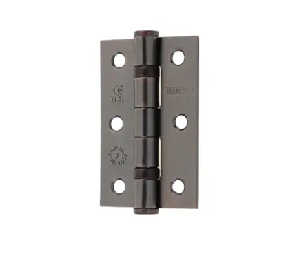 Click Here To Enlarge This Photo Of J8502BR Frelan Hardware Jedo Grade 7 &lpar;Mild Steel&rpar; Ball Bearing Hinges 76mm x 50mm x 2mm Bronze