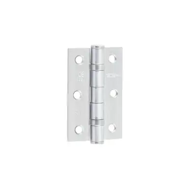 Click Here To Enlarge This Photo Of J8502SC Frelan Hardware Jedo Grade 7 (Mild Steel) Ball Bearing Hinges 76mm x 50mm x 2mm Satin Chrome