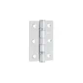 J8502SC Frelan Hardware Jedo Grade 7 (Mild Steel) Ball Bearing Hinges 76mm x 50mm x 2mm Satin Chrome