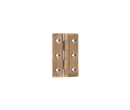 Click Here To Enlarge This Photo Of J9017AB Frelan Hardware Jedo Double Phosphor Bronze Washered Hinges 76mm x 50mm x 2.5mm Antique Brass