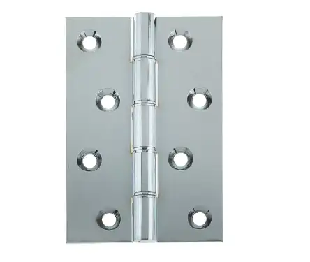 Click Here To Enlarge This Photo Of J9117BPC Frelan Hardware Jedo Double Phosphor Bronze Washered Hinge 102mm x 67mm x 3.5mm Polished Chrome